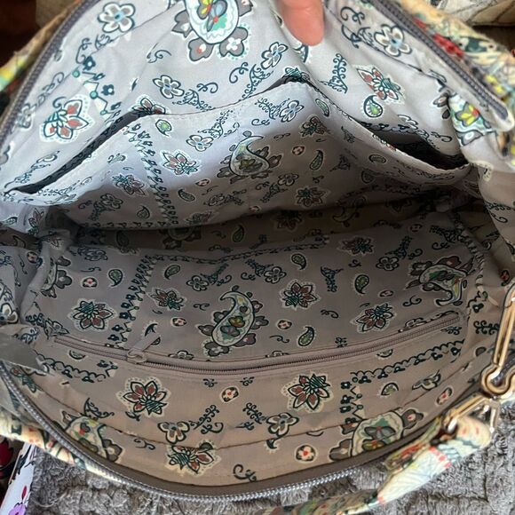 Vera Bradley Women's Multi-Compartment Shoulder Satchel Purse Handbag - Picture 8 of 8